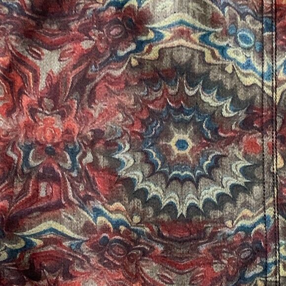 Coldwater Creek Jacket LARGE Multi Color Lined Artsy Long Sleeve Button Up - Picture 9 of 16